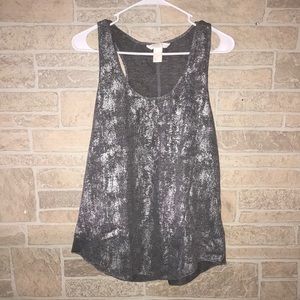 ✅H&M Conscious Silver and Gray Tank Top